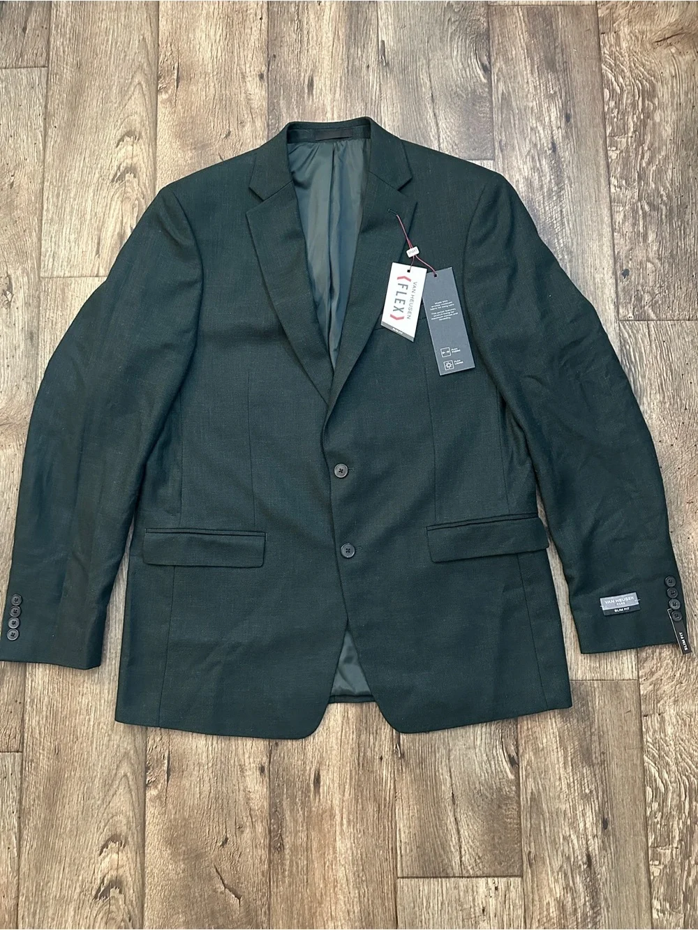 Flex Van Heusen Slim Fit Classic Blazer Men’s Size 44 Long Green